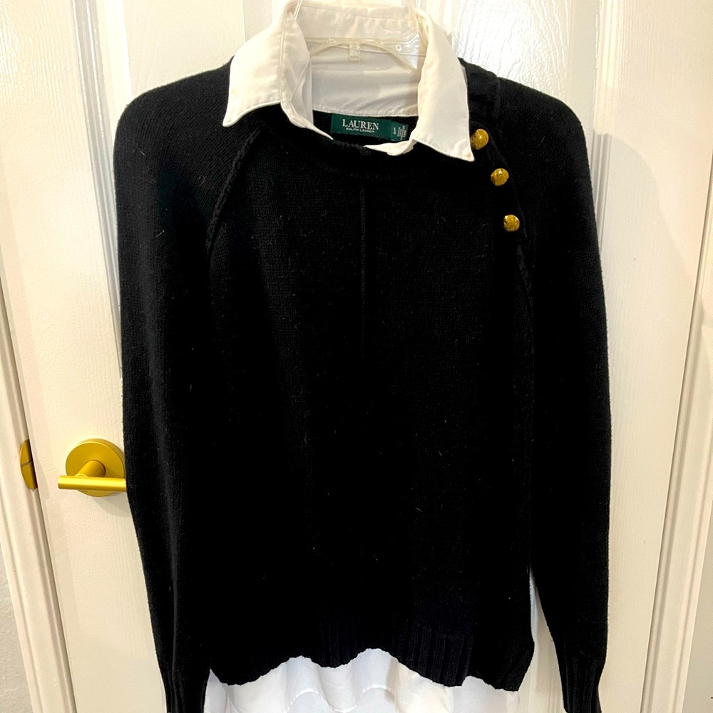 Ralph Lauren Sweater, sz L, black